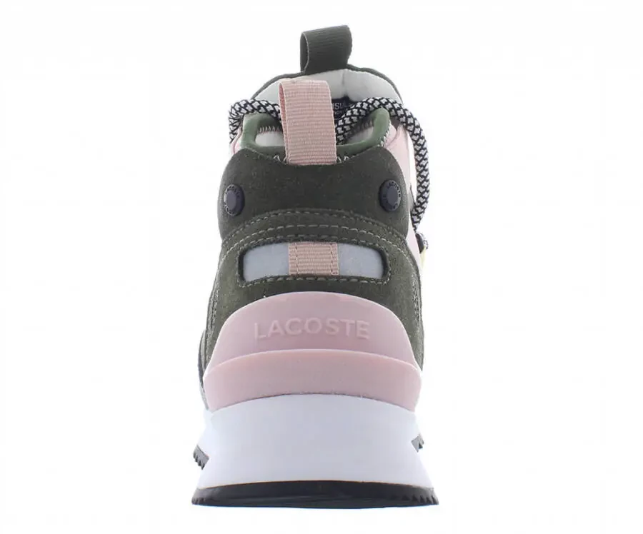 Lacoste Run Breaker 0320 1 SFA Sued Womens Shoes Size 5, Color: Dark Khaki/Light Pink- - 3