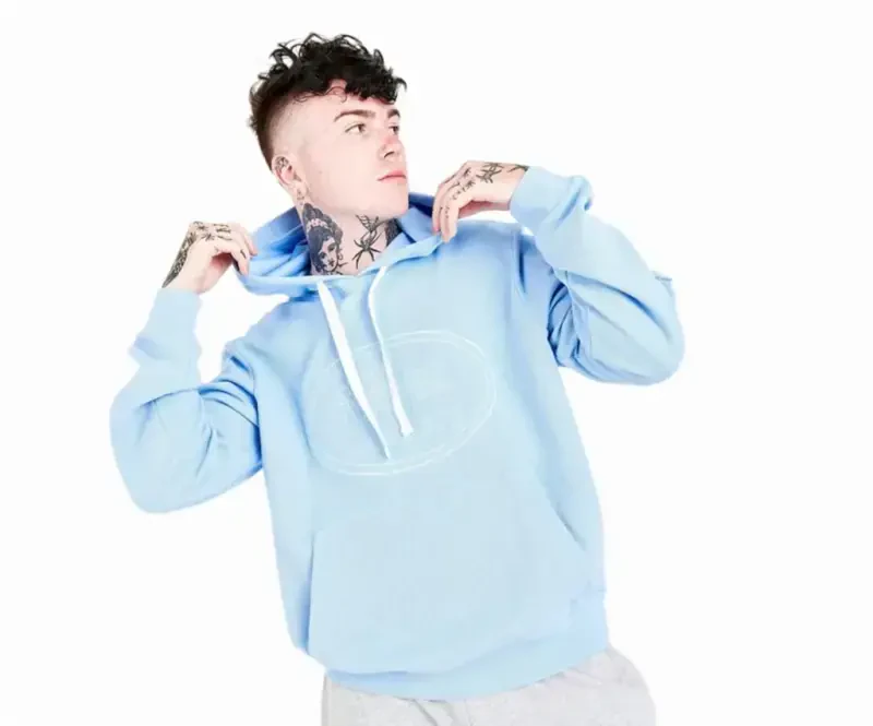 Lacoste Tonal Croc Fleece Crew Erkaklar Sportiv hoodies o'lchami Xl, Rangi: Ochiq moviy - Modazone