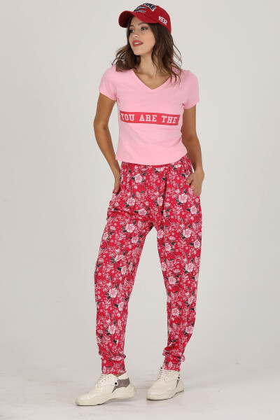 Lady Comfortable T-shirt and Palazzo Pants Set - 3