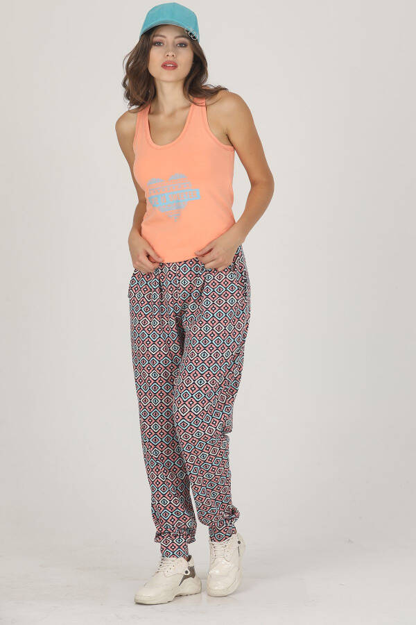 Lady Jenny Daphne Comfort Wear T-shirt and Palazzo Pants Set - 2