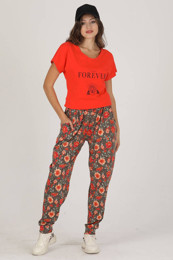 Lady Jenny Daphne Comfort Wear T-Shirt and Pants Set - 4