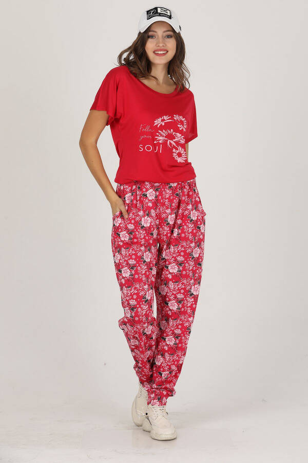 Lady Jenny Daphne Comfort Wear T-Shirt and Trousers Set - 4