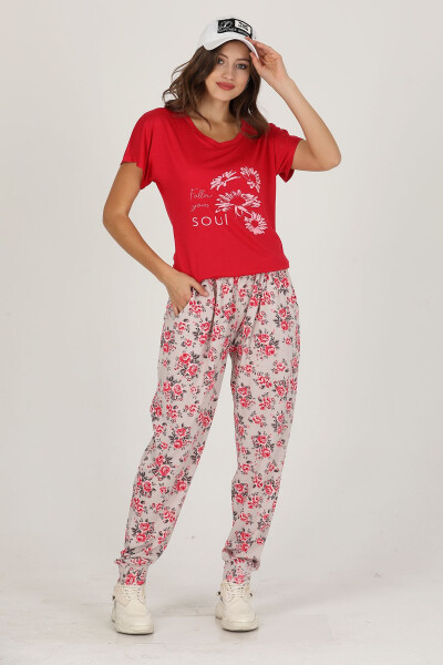 Lady Jenny Daphne Comfort Wear T-shirt and Trousers Set - 1