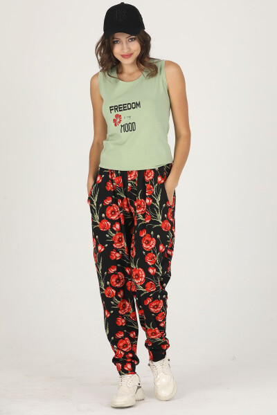 Lady Jenny Daphne Comfortable Clothing T-Shirt and Trouser Set - 2