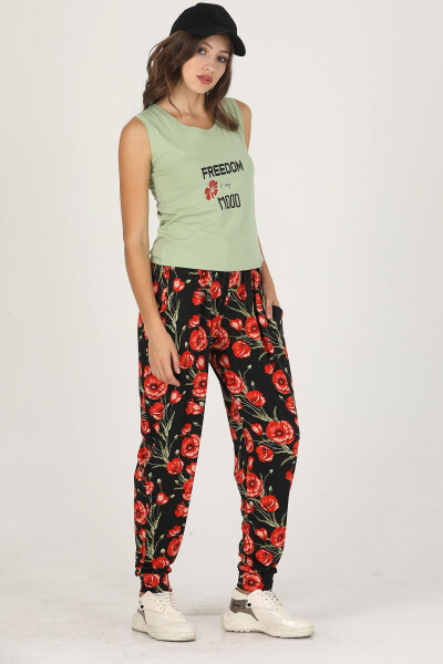 Lady Jenny Daphne Comfortable Clothing T-Shirt and Trouser Set - 3