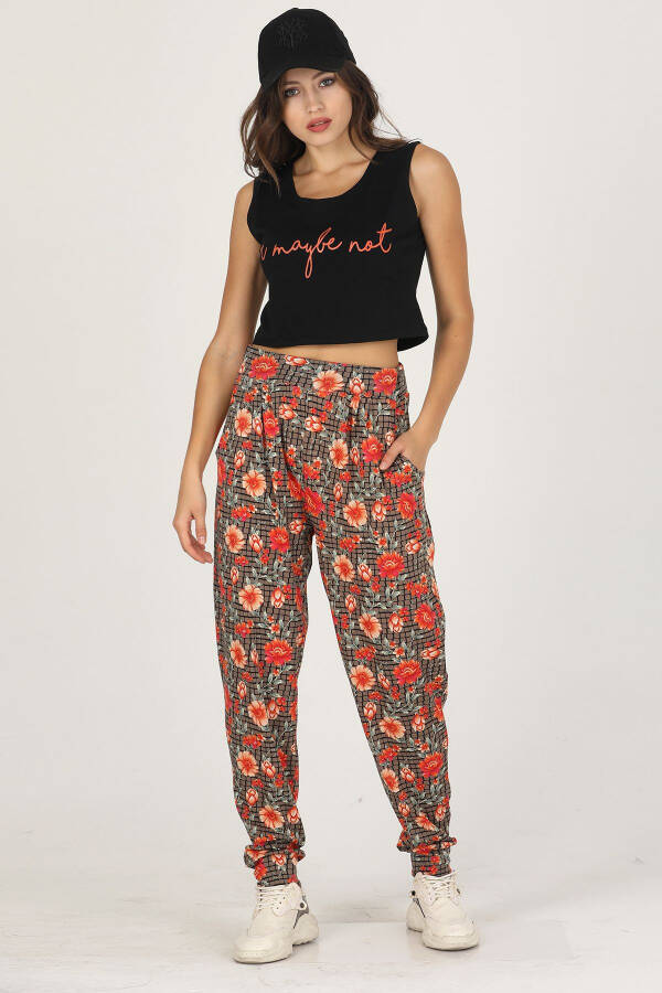 Lady Jenny Daphne Comfortable Clothing T-shirt and Trousers Set - 3