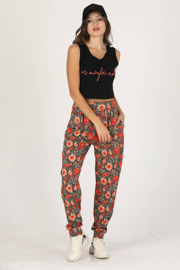 Lady Jenny Daphne Comfortable Clothing T-shirt and Trousers Set - 4