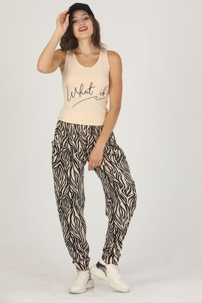 Lady Jenny Daphne Comfortable Clothing T-shirt and Trousers Set - 3