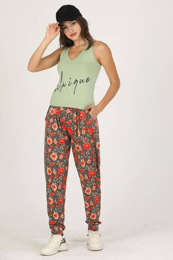 Lady Jenny Daphne Comfortable Clothing T-shirt and Trousers Set - 3