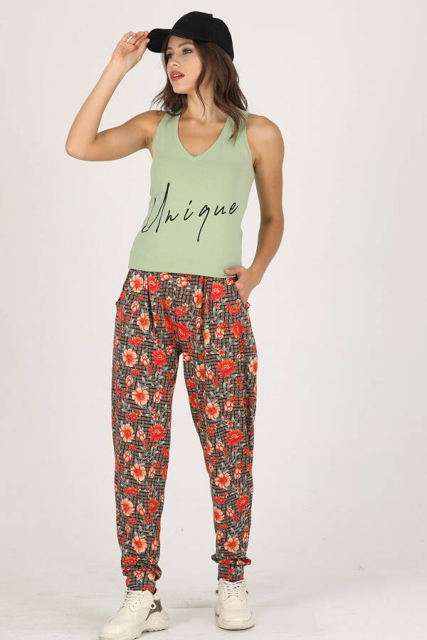 Lady Jenny Daphne Comfortable Clothing T-shirt and Trousers Set - 4