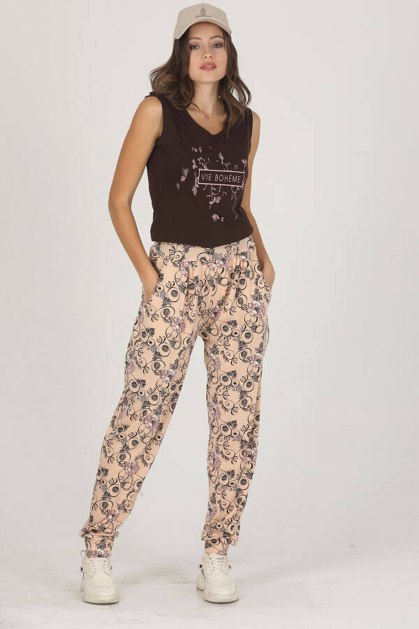 Lady Jenny Daphne Comfortable T-shirt and Trousers Set - 1