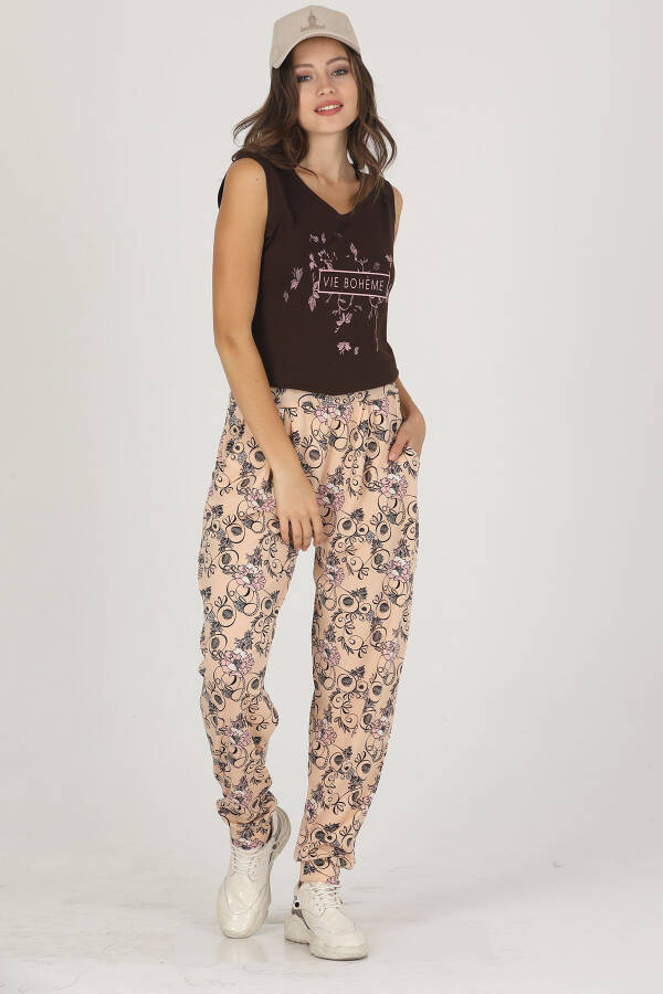 Lady Jenny Daphne Comfortable T-shirt and Trousers Set - 2