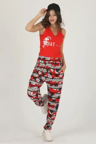 Lady Jenny Daphne Relaxed Wear T-shirt and Shalwar Set-10036 - 4