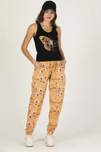 Lady Jenny Daphne Relaxed Wear T-Shirt and Trousers Set-10024 - 3