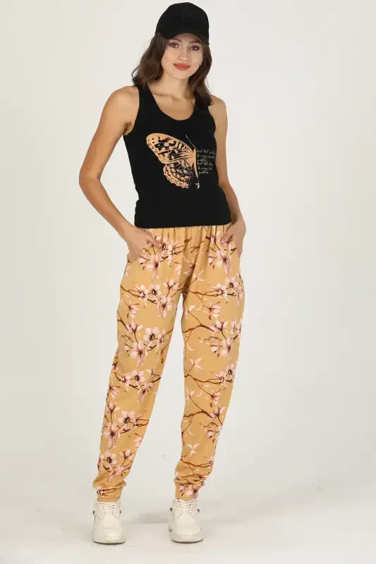 Lady Jenny Daphne Relaxed Wear T-Shirt and Trousers Set-10024 - 3