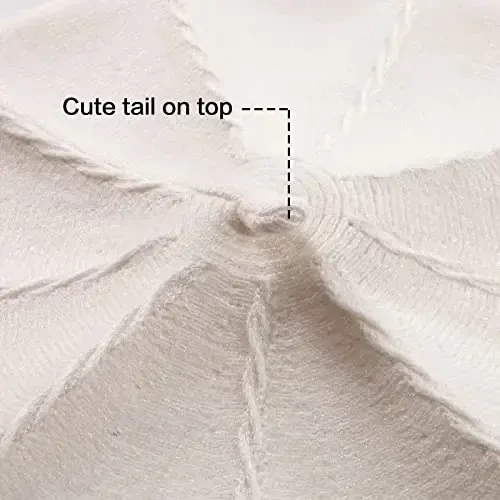 LADYBRO 2 Layers French Beret Hats for Women, Wool Soft Warm Cable Knit Beanie Cap - 3