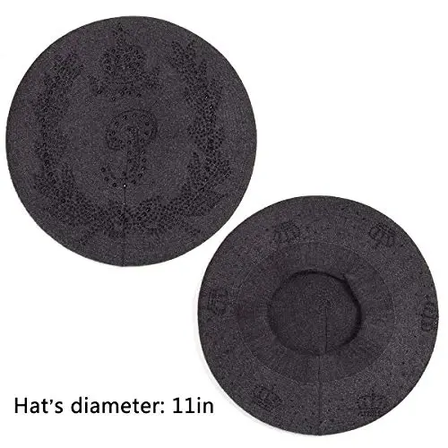 LADYBRO Rhinestone Beret Hats for Women 2 Layers Wool French Knit Cap Lady Winter - LADYBRO (1)