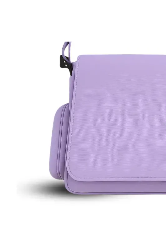 LAGOM MODA Streetwear Unisex Green Messenger Bag-Lilac - 3