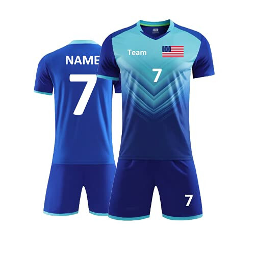 LAIFU Personalized Soccer Jersey for Adults Kids Custom Soccer Shirt with Name Number Logo - 1