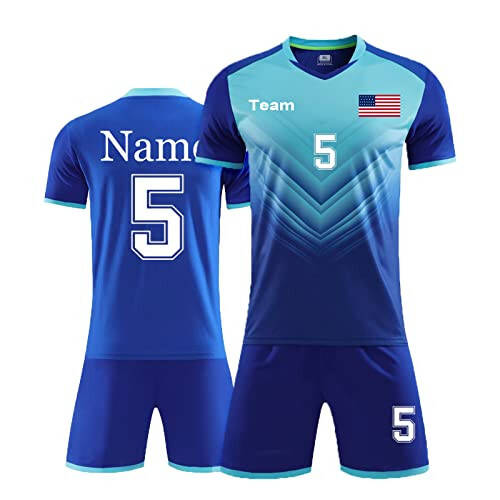 LAIFU Personalized Soccer Jersey Short Kids Adults with Name Number Team and Logo Custom Shirt Men Women Soccer Shin Pads - 2