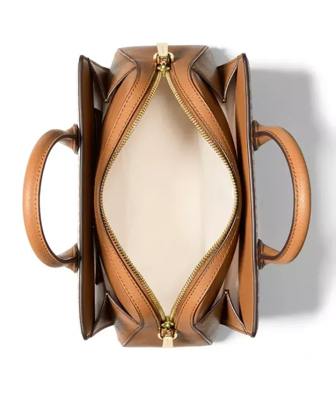 Laila Small Crossbody Satchel-Vanilla/acorn - 2