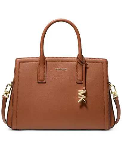 Laila Medium Leather Crossbody Satchel-Luggage 