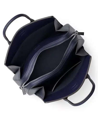 Laila Small Signature Logo Satchel Bag - Dress Blues - 4