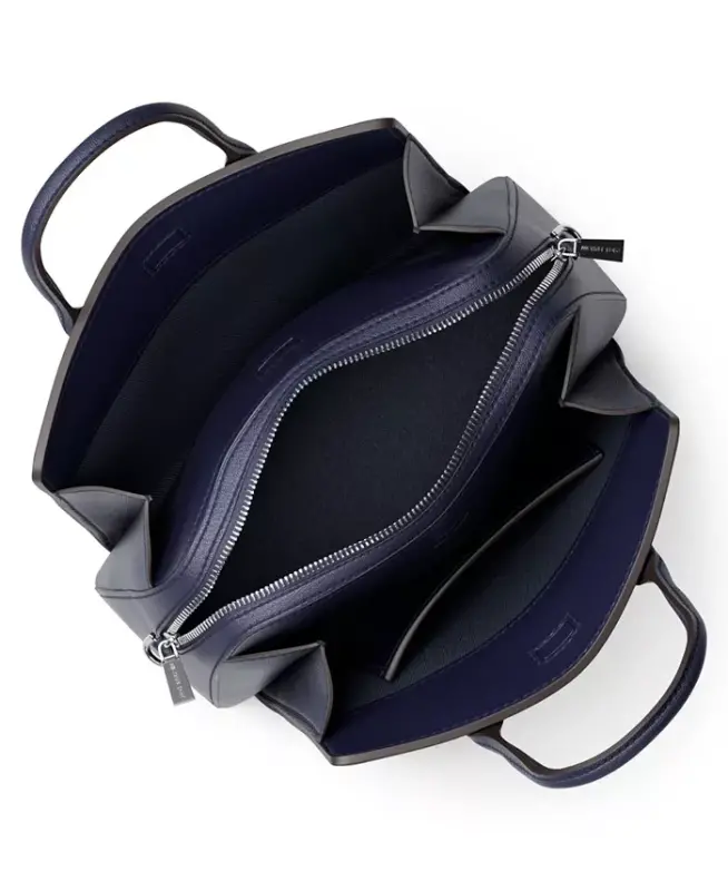 Laila Small Signature Logo Satchel Bag - Dress Blues - 4