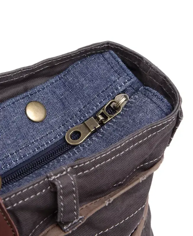 Lake Toya Canvas Tote Bag-Gray - 12