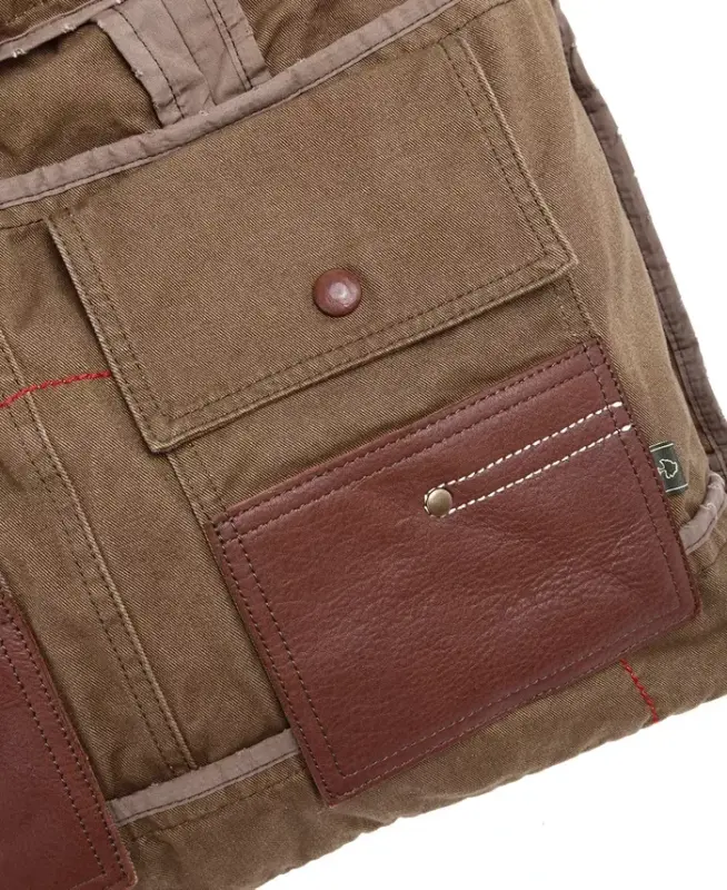 Lake Toya Canvas Tote Bag-Olive - 12