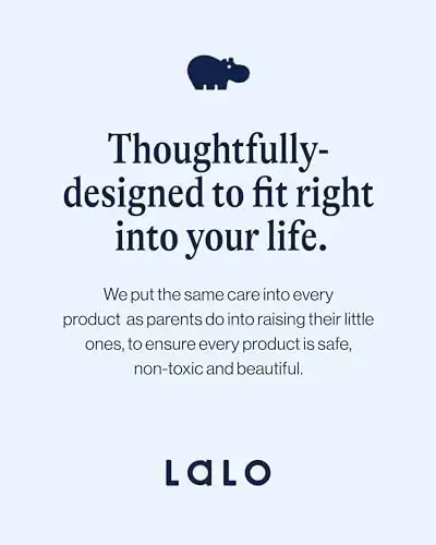 Lalo First Bites Silicone Baby Feeding Set - Baby Led Weaning Supplies - Non-Toxic Silicone - Includes 1 Bib, 2 Spoons, Training Cup, Suction Plate and Bowl - 6 Pieces - Lavender - 6