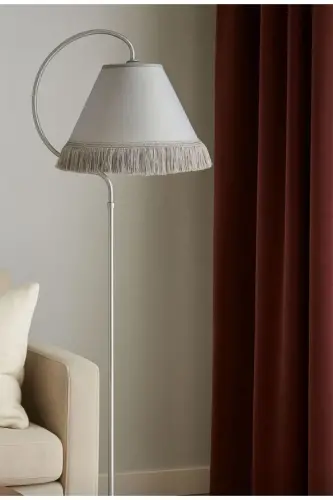 ⭐️Lambader + Tekli Sarkıt⭐️ Çise Set Siyah Gümüş Patine ⭐️Abajur GRİ Şapka Bohem Tarzın Modern Hali-Gümüş 2 SET - 3