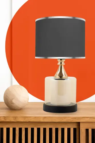 Lambent Gold Mini Cam Abajur-GRİ - MODAZONE (1)