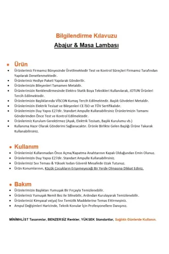 Lambent Gold Mini Cam Abajur-Beyaz - 4