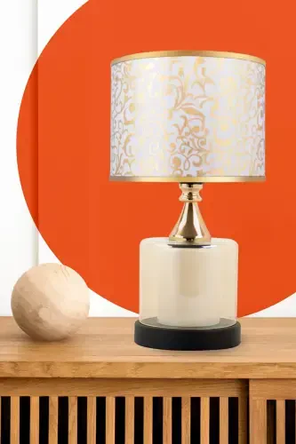 Lambent Gold Mini Стеклянный Абажур-Спираль Белый - Modazone (1)