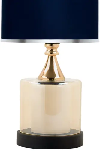 Lambent Gold Mini Стеклянный Абажур-Темно-синий - 3