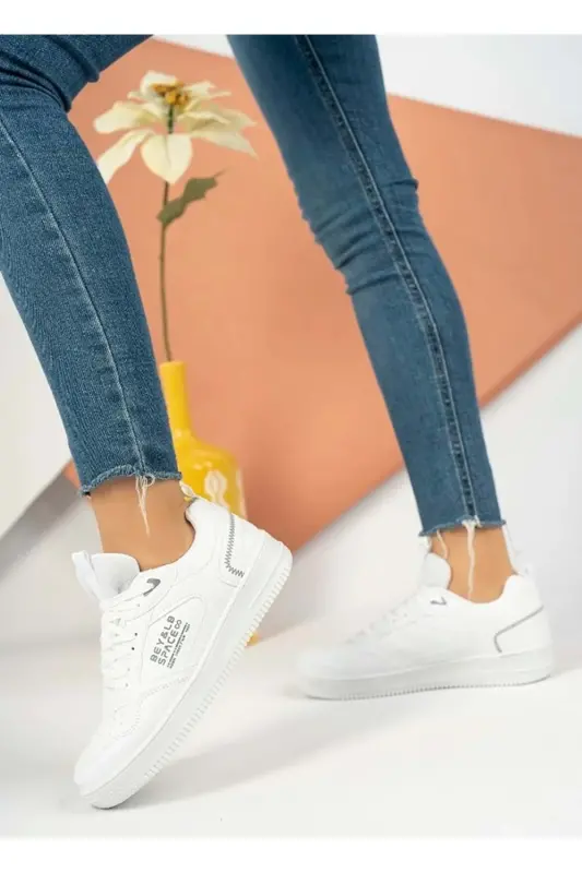 Lambırlent 2181 Sneakers Unisex Sports Shoes WHITE - WHITE - 1