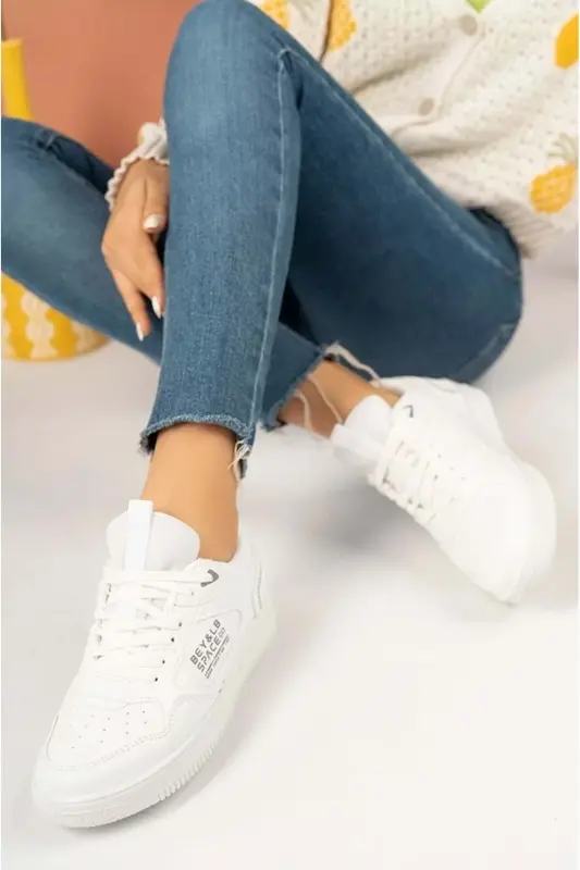 Lambırlent 2181 Sneakers Unisex Sports Shoes WHITE - WHITE - 3