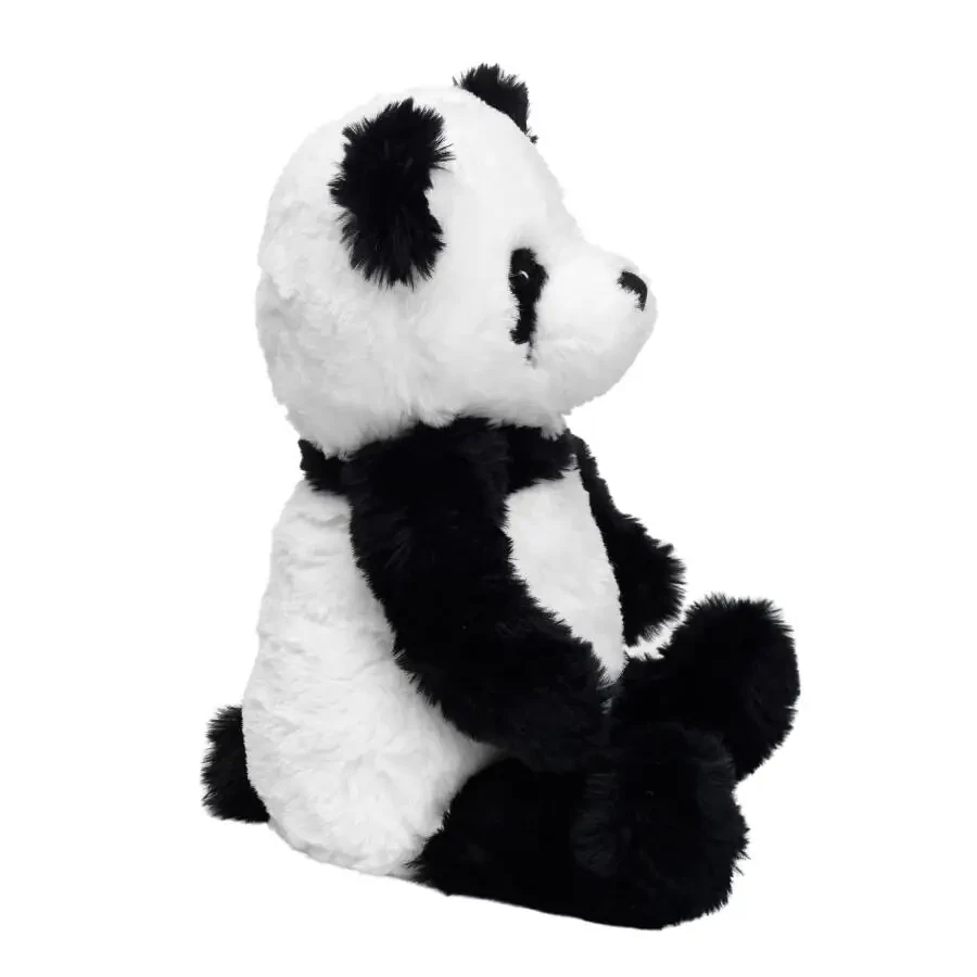 Lambs & Ivy Wild Life Black/White Plush Panda Bear Stuffed Animal Toy - Lucky - 3