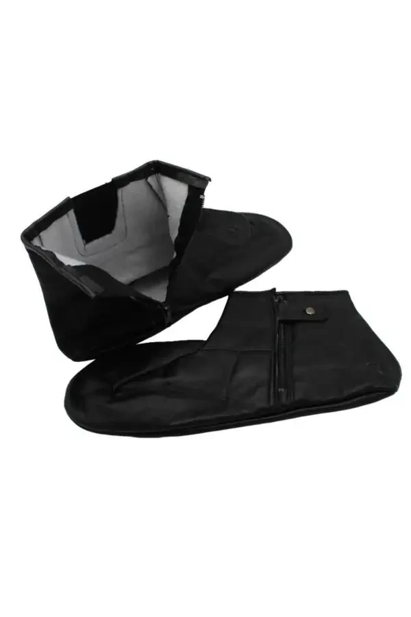 Lambskin leather coat with one-sided elastic - 3