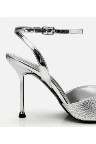 Kadın Lame Taşlı Abiye Stiletto-LAME - 3