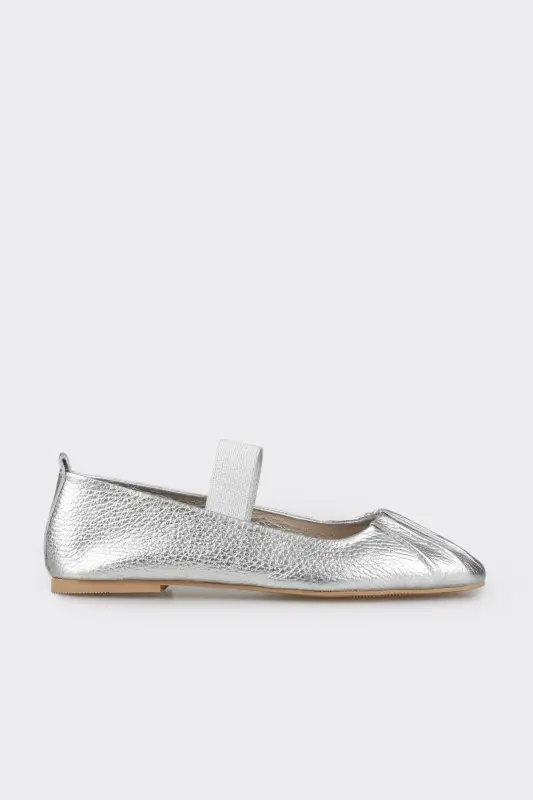 Lame Leather Women's Casual Shoes - 1