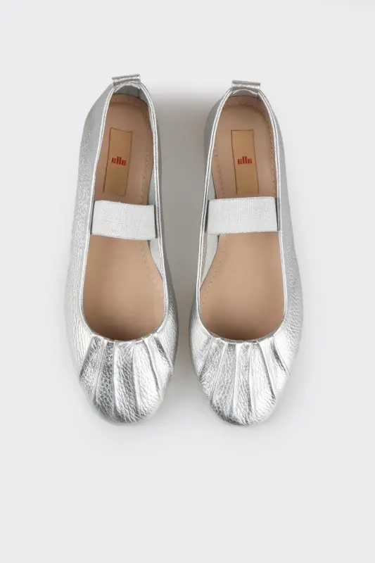 Lame Leather Women's Casual Shoes - 4