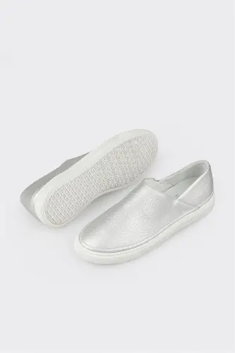 Lame Leather Women's Sneakers-Lame - 3