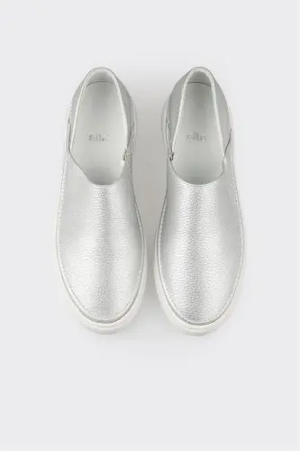 Lame Leather Women's Sneakers-Lame - 4