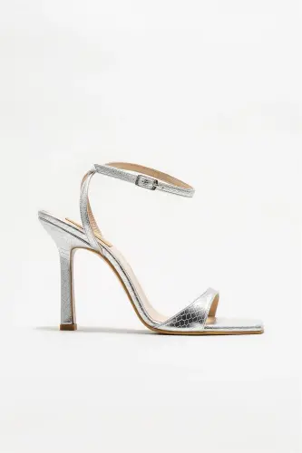 Lame Women's Heeled Sandals 