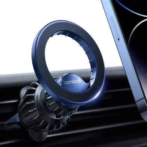 Lamicall for MagSafe Car Mount Vent 20 Super Magnets Accessories for iPhone | Magnetic Phone Holders for Your Car HandsFree Car Phone Holder Mount for Women Men Gift fit iPhone 18 17 16 Duo ProMax Blue - 1