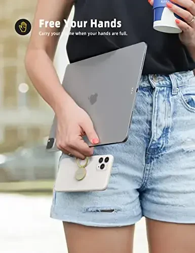 Lamicall Gold Phone Ring Stand, Universal Cell Phone Grip Cradle Kickstand iPhone 13 12 11 Pro Xs Max XR X 8 7 6 6s Plus, Android, Smartphone Accessories bilan mos - 4