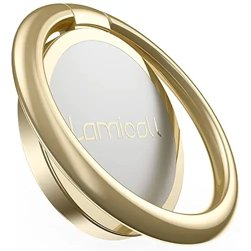 Lamicall Gold Phone Ring Stand, Universal Cell Phone Grip Cradle Kickstand iPhone 13 12 11 Pro Xs Max XR X 8 7 6 6s Plus, Android, Smartphone Accessories bilan mos 