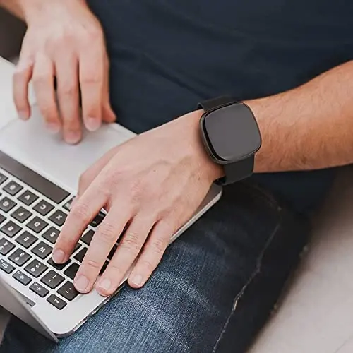 Lamshaw 22mm Classic Watch Bands: Soft Silicone Sports Strap Compatible with GTX12, GTX13, T60 Smart Watches - 2